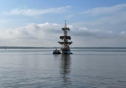 Avec les étudiants des Chantiers de l'Atlantique